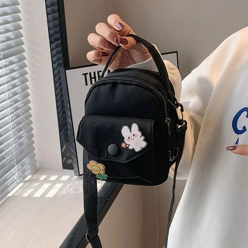 Women Shoulder Bag Fashion Casual Tote Outdoor Bag Canvas Handbag Zipper Messenger Crossbody Bags