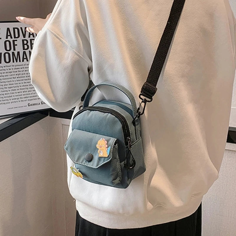 Women Shoulder Bag Fashion Casual Tote Outdoor Bag Canvas Handbag Zipper Messenger Crossbody Bags