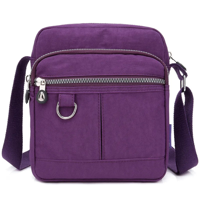 Women Shoulder Bag Summer Bag Casual Tote Outdoor Waterproof Nylon Handbag Zipper Messenger Bags Coin Holder Purse