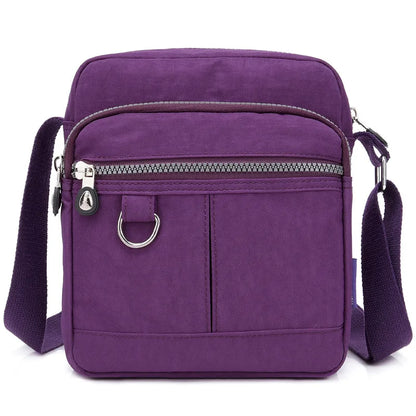 Women Shoulder Bag Summer Bag Casual Tote Outdoor Waterproof Nylon Handbag Zipper Messenger Bags Coin Holder Purse