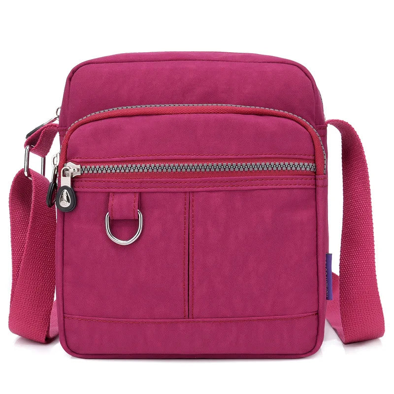 Women Shoulder Bag Summer Bag Casual Tote Outdoor Waterproof Nylon Handbag Zipper Messenger Bags Coin Holder Purse