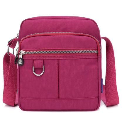 Women Shoulder Bag Summer Bag Casual Tote Outdoor Waterproof Nylon Handbag Zipper Messenger Bags Coin Holder Purse