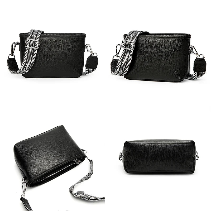 Women Shoulder Bags 100% Genuine Leather Luxury Designer Female Messenger Bag 2024 Trend Large Capacity Ladies Handbag Purses