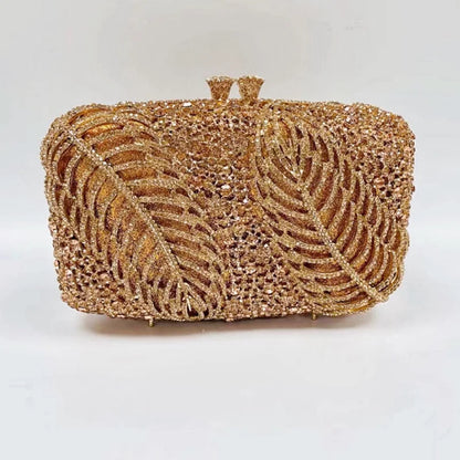 Women Silver Color Crystal Clutch Bags Stone Evening Purse Wedding Bridal Rhinestones Purse And Handbags Party Dinner Gift Bag