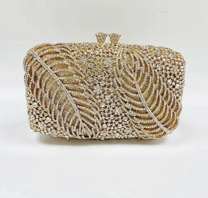 Women Silver Color Crystal Clutch Bags Stone Evening Purse Wedding Bridal Rhinestones Purse And Handbags Party Dinner Gift Bag
