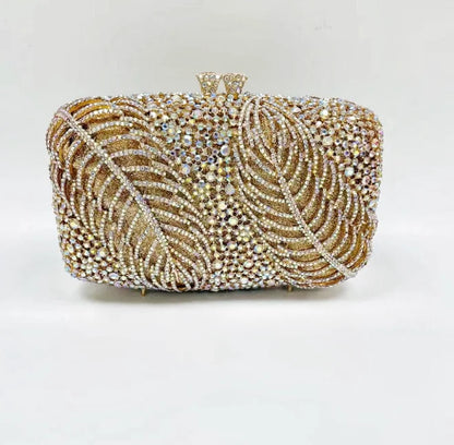 Women Silver Color Crystal Clutch Bags Stone Evening Purse Wedding Bridal Rhinestones Purse And Handbags Party Dinner Gift Bag