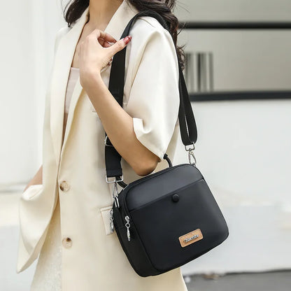 Women Small Shoulder Bag Summer Bag Casual Outdoor Waterproof Nylon Handbag Zipper Messenger Bags Coin Holder Purse