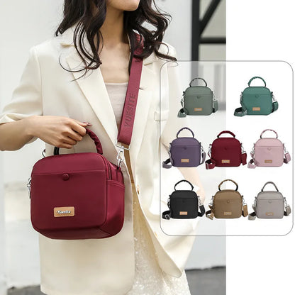 Women Small Shoulder Bag Summer Bag Casual Outdoor Waterproof Nylon Handbag Zipper Messenger Bags Coin Holder Purse