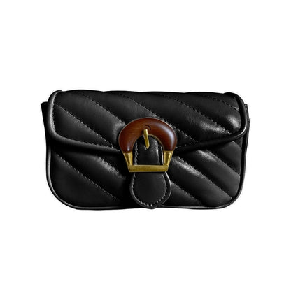 Women Small Shoulder Bag with Chain Strap PU Crossbody Bag Lady Quilted Satchels