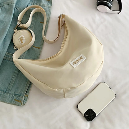 Women Soft Handbags Female Shoulder Bag Solid Color Lady Tote Large Capacity