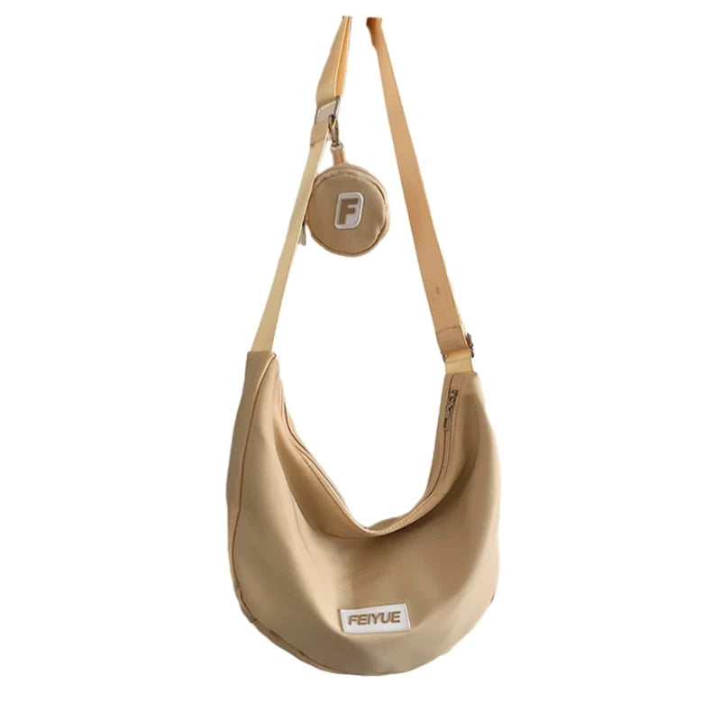 Women Soft Handbags Female Shoulder Bag Solid Color Lady Tote Large Capacity