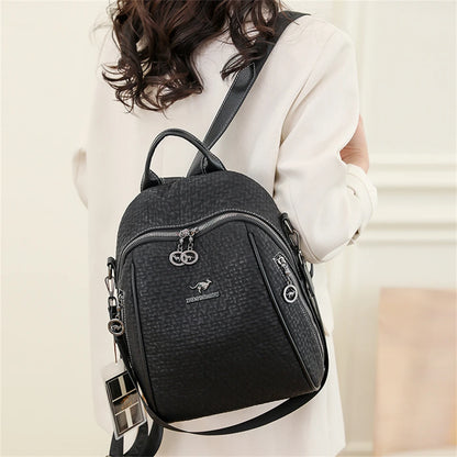 Women Soft Leather Backpack Vintage Female Large Capacity Sac A Dos Casual Travel Ladies Bagpack Mochila School Bookbag Rucksack