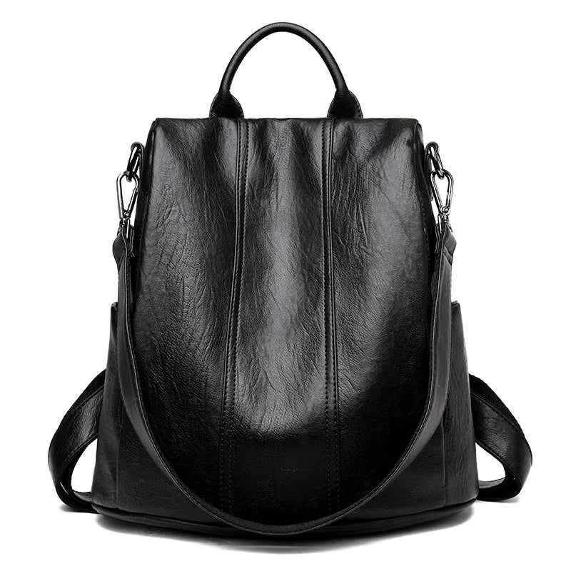 Women Soft Leather Backpacks Vintage Anti-Theft Female Shoulder Bags Sac a Dos Casual Travel Ladies Bagpack Mochilas School Bags