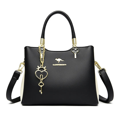 Women Soft Leather Handbag Luxury Designer 3 Layers Shoulder Crossbody Bags 2023 Ladies Large Capacity Female Messenger Tote Sac