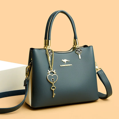 Women Soft Leather Handbag Luxury Designer 3 Layers Shoulder Crossbody Bags 2023 Ladies Large Capacity Female Messenger Tote Sac