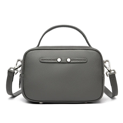 Women Solid Color Cow Leather Bags 100% Genuine Leather Small Shoulder Crossbody Bag Female Luxury Design Purse and Handbags Sac