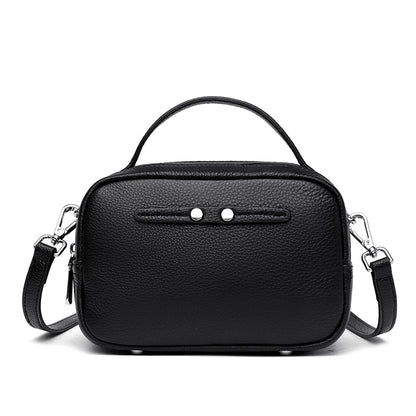 Women Solid Color Cow Leather Bags 100% Genuine Leather Small Shoulder Crossbody Bag Female Luxury Design Purse and Handbags Sac