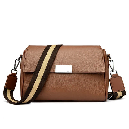 Women Solid Genuine Leather Shoulder Crossbody Bag High Quality Cow Leather Ladies Handbag 2023 Luxury Female Messenger Tote Sac