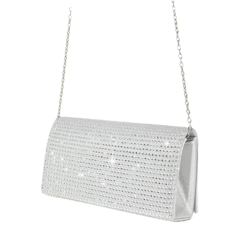 Women Sparkling Shoulder Envelope Handbags Clutch Purse Evening Bag Formal Party Clutch Bags Wedding Party Bridal Purse