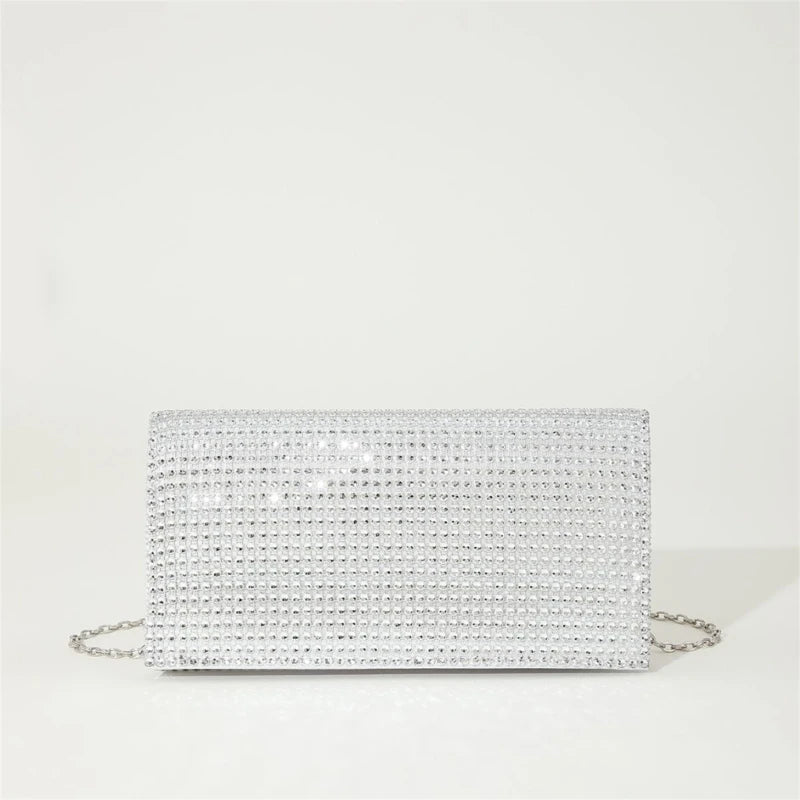 Women Sparkling Shoulder Envelope Handbags Clutch Purse Evening Bag Formal Party Clutch Bags Wedding Party Bridal Purse