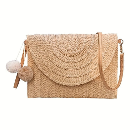 Women Summer Beach Straw bag Woven Handbags Weave Tote Bag Female Bohemian Rattan Shoulder Bags for Women Travel Shopping Bags