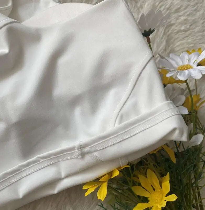 Women Tank Tops Crop Vest Bra Solid Korean Female Women Tops