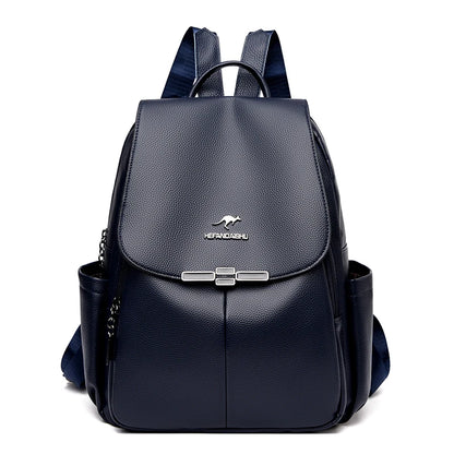 Women Teenage Girl Schoolbag Knapsack Fashion Pu Leather Backpack High Quality Female Backpack Travel Mochila Sac A Dos Bookbag