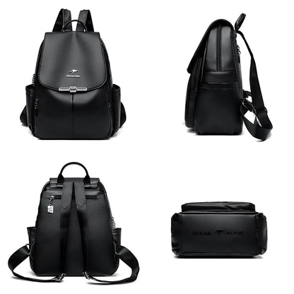 Women Teenage Girl Schoolbag Knapsack Fashion Pu Leather Backpack High Quality Female Backpack Travel Mochila Sac A Dos Bookbag
