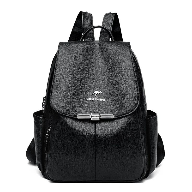 Women Teenage Girl Schoolbag Knapsack Fashion Pu Leather Backpack High Quality Female Backpack Travel Mochila Sac A Dos Bookbag