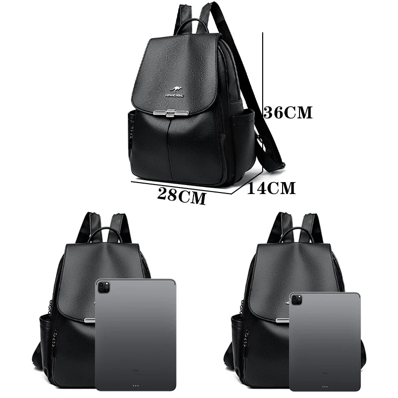 Women Teenage Girl Schoolbag Knapsack Fashion Pu Leather Backpack High Quality Female Backpack Travel Mochila Sac A Dos Bookbag