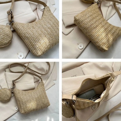 Women Teenagers Large Capacity Crossbody Bag Ladies Shopping Bag Fashion Travel Commute Dating Lightweight Shoulder Bag
