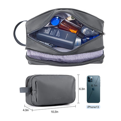 Women Toiletry Bag for Men BAGSMART Pink Water-resistant Dopp Kit for Travel Lightweight Shaving Bag Fits Full Sized Toiletries