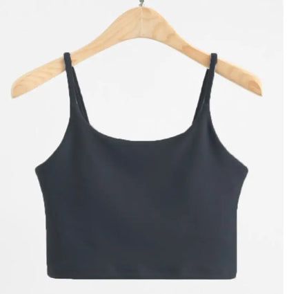 Women Top Blouse Solid Crop Tank Sleeveless Camis Vest