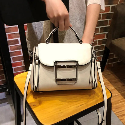 Women Top Handle Messenger Tote Handbag Cowhide Fashion Female Leisure Oil Wax Genuine Leather Cross Body Shoulder Bag New