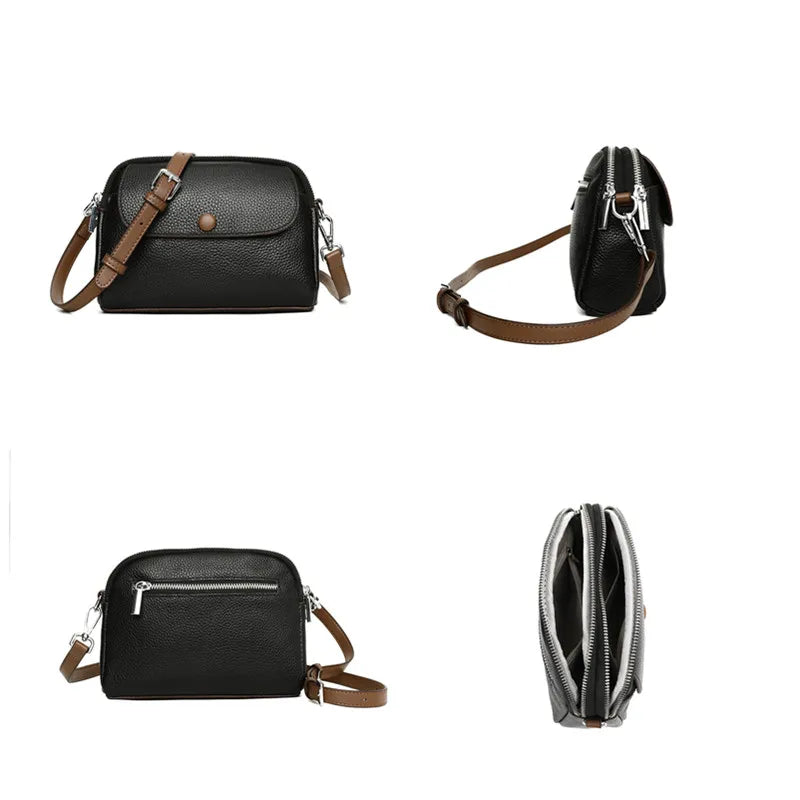 Women Tote Bag Genuine Leather Women's Bag High Quality Cowhide Handbag Fashion Female Shoulder Bags Luxury Female Messenger Sac