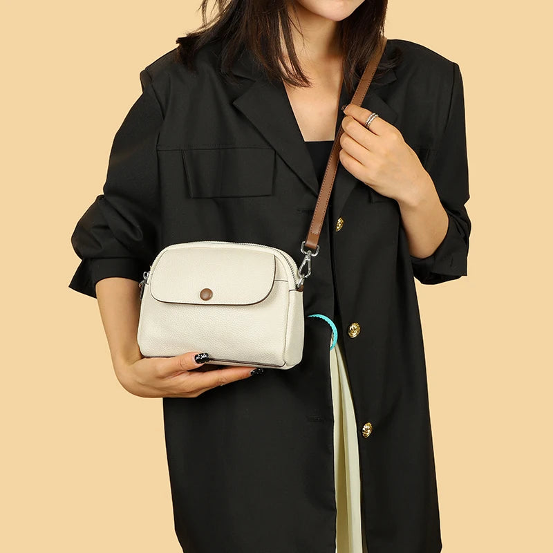 Women Tote Bag Genuine Leather Women's Bag High Quality Cowhide Handbag Fashion Female Shoulder Bags Luxury Female Messenger Sac