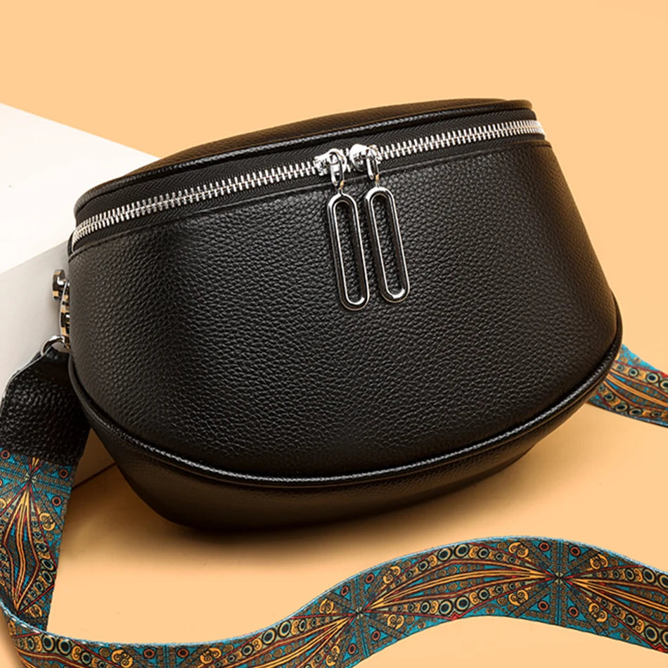 Women Tote Bag Genuine Leather Women's Bag High Quality Cowhide Handbag Fashion Women Shoulder Bag Designer Female Messenger Bag