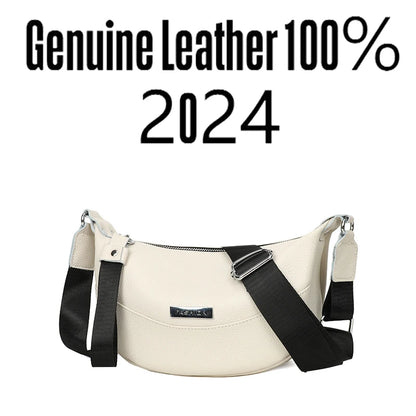 Women Tote bag Genuine Leather Women's bag High Quality Cowhide Handbag Fashion Women Shoulder bag Designer Female Messenger Bag