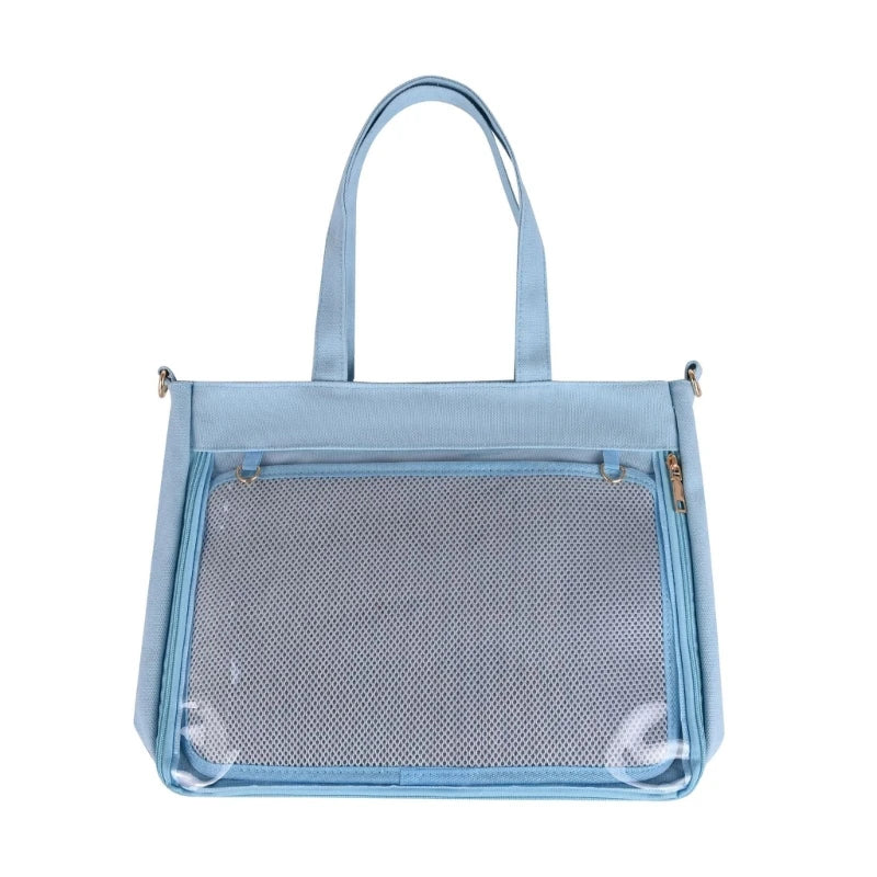 Women Transparent  Bag Japanese Style Handbag Girls Shoulder Bag Ins