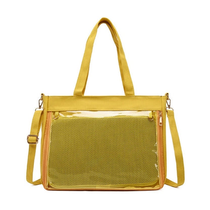 Women Transparent  Bag Japanese Style Handbag Girls Shoulder Bag Ins