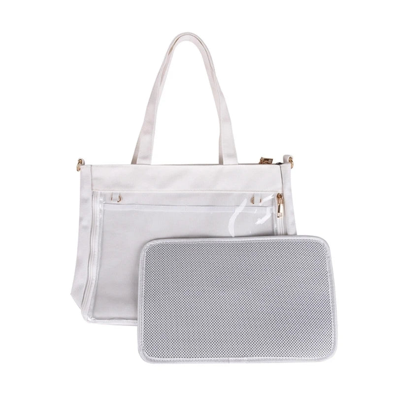 Women Transparent  Bag Japanese Style Handbag Girls Shoulder Bag Ins