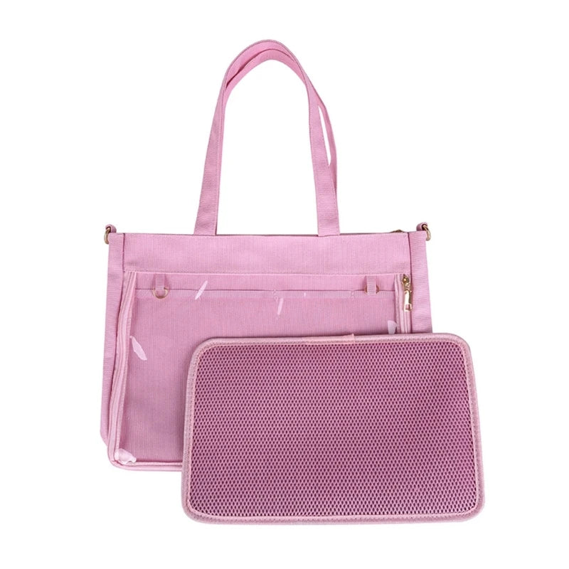 Women Transparent  Bag Japanese Style Handbag Girls Shoulder Bag Ins