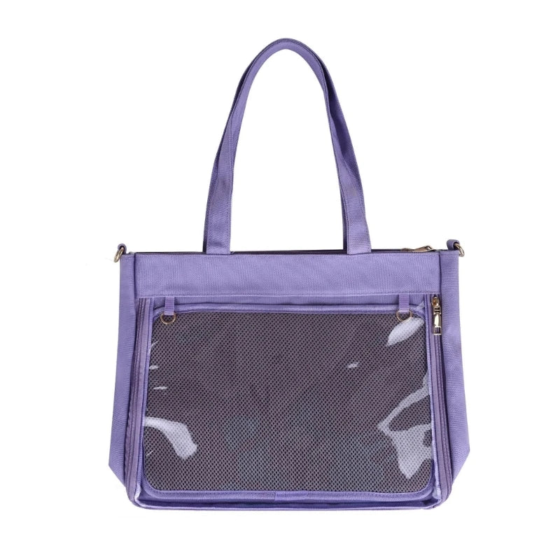 Women Transparent  Bag Japanese Style Handbag Girls Shoulder Bag Ins