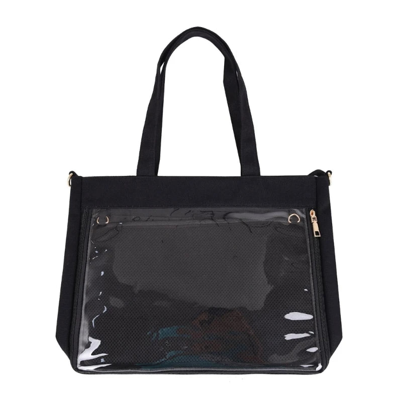 Women Transparent  Bag Japanese Style Handbag Girls Shoulder Bag Ins