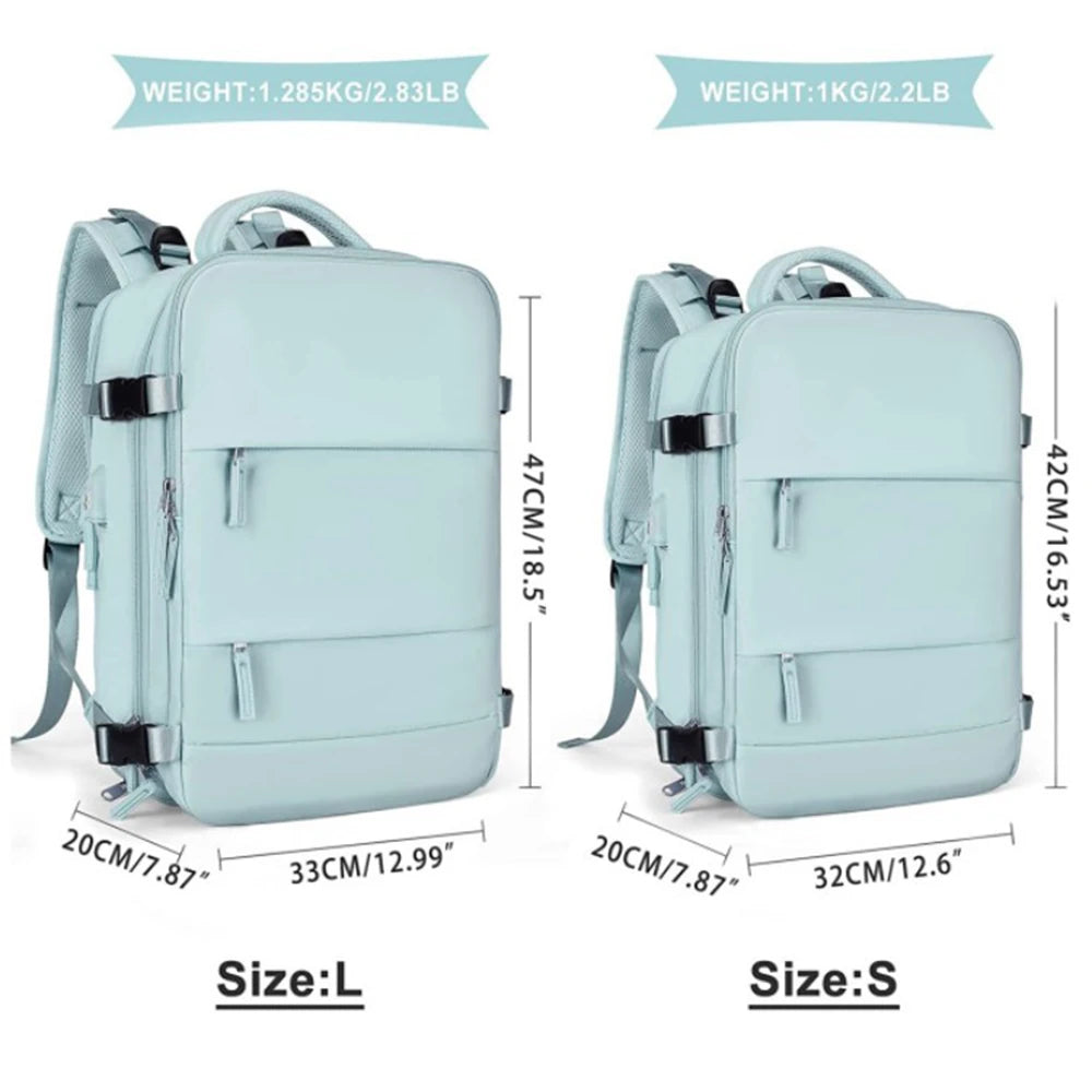 Women Travel Backpack , Men Carry On Backpack,TSA Laptop Backpack Flight Approved, College Nurse Bag Casual Daypack for Weekende