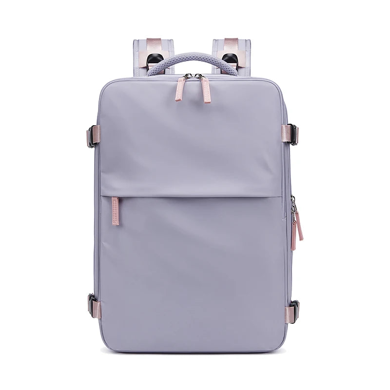 Women Travel Backpack With USB Charging Port, Business Laptop Backpack With Independent Shoes Storage,Girl For School Backpack