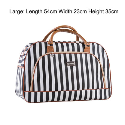 Women Travel Bags 2022 Fashion PU Leather Large Capacity Waterproof Print Luggage Duffle Bag Men Casual Travelling Weekend Bags