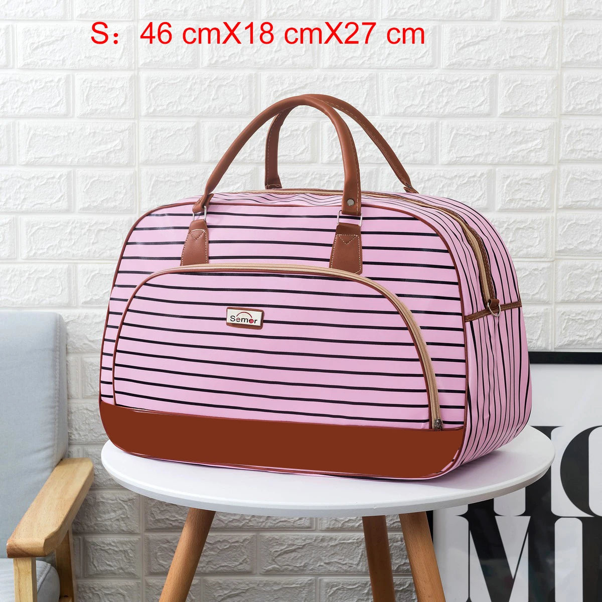 Women Travel Bags 2022 Fashion PU Leather Large Capacity Waterproof Print Luggage Duffle Bag Men Casual Travelling Weekend Bags