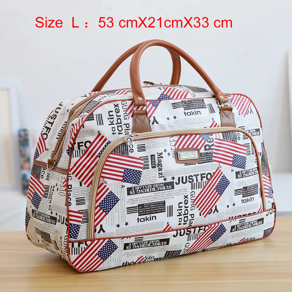 Women Travel Bags 2022 Fashion PU Leather Large Capacity Waterproof Print Luggage Duffle Bag Men Casual Travelling Weekend Bags