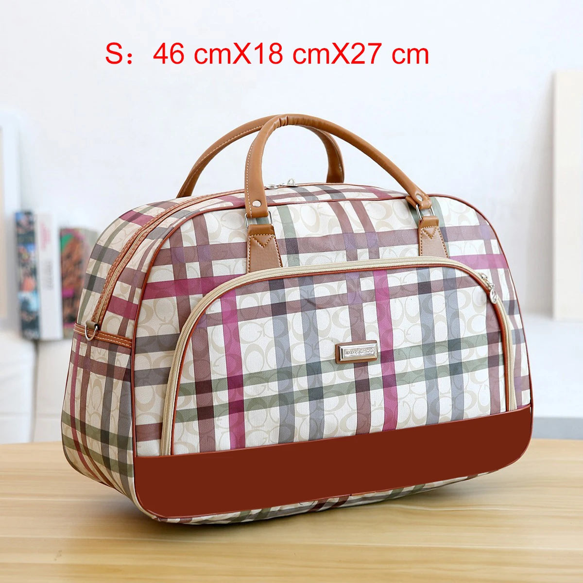 Women Travel Bags 2022 Fashion PU Leather Large Capacity Waterproof Print Luggage Duffle Bag Men Casual Travelling Weekend Bags